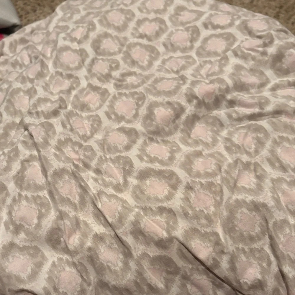 Restoration Hardware Pink and Gray Bedding Sheets